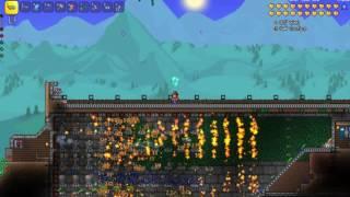 Terraria: AFK farm slime stuff/АФК посох слизней.