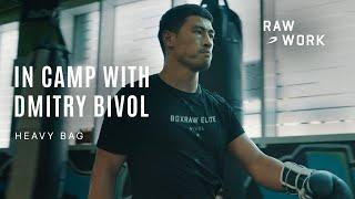 RAW WORK | Dmitry Bivol Heavy Bag Workout for World Title Fight | BOXRAW