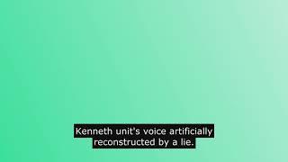 So this is Kenneth Udut's voice artificially reconstructed by AI.