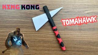 Origami Tomahawk Tutorial - King Kong's Special Weapon | Origami Tomahawk Paper Craft Tutorial