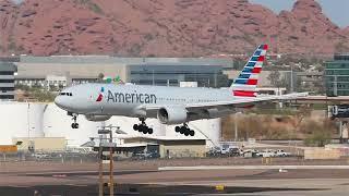 PHX PLANESPOTTING LIVE! Highlights Phoenix Sky Harbor International Airport PLUS AA 777 DIVERSION