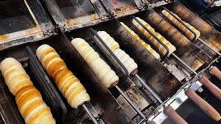 30 types of chimney cake! The best chimney cake dessert in Korea - Korean street food