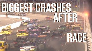 BIGGEST CRASHES AFTER RACE | BEST OF NASCAR