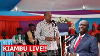 LIVE! DP GACHAGUA, UHURU BREATHING FIRE IN KIAMBU COUNTY, WARNING RUTO TO STOP USING KIKUYU LEADERS!