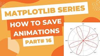 Matplotlib Series Part#16 - How to Save Animations (MP4 Video or GIF)