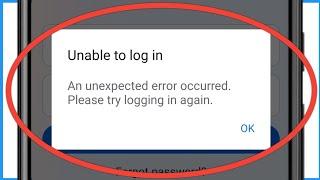 Facebook Unable To Login Problem | An Unexpected Error Occurred Please Try Logging In Again