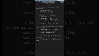 Create Flying Particles Using HTML 5 Canvas  | HTML5 Canvas Tutorials #shorts #coding #JavaScript