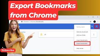 How to Easily Export Bookmarks from Chrome in 2025