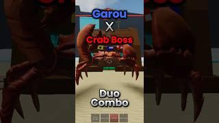 Garou X Crab Boss || The Strongest Battleground #strongestbattlegrounds #roblox #pvp