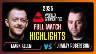 Mark Allen vs Jimmy Robertson Full Highlights | World Grand Prix 2025 | #snooker2025 | #snooker