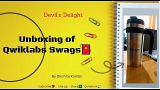 Unboxing of Qwiklabs swags