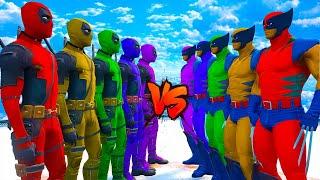 TEAM WOLVERINE COLOR VS TEAM DEADPOOL COLOR - EPIC SUPERHEROES WAR