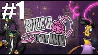 Stick It To The Man Walkthrough Part 1 No Commentary Gameplay Lets Play Review