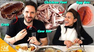 YuniLeisure cooked us Chicken Feet, Cow Ear, and Cod Egg Sac?! - (Birmingham UK) [BUFFLUNCH]