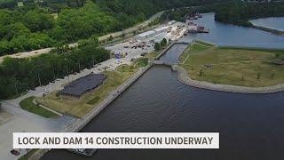 $2.3M upgrade to Lock and Dam 14 to improve water traffic time, safety