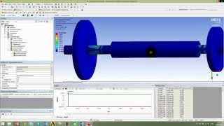 Моделирование ускоренного вращения вала в ANSYS Workbench