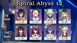 (5.6b) C1 Sethos VS HP Inflation | Spiral Abyss Guide | 4 Only (No BP/WP Banner) | Genshin Impact