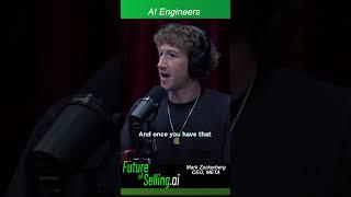 Mark Zuckerberg on AI Engineers Writing Code | #futureofselling #ai #coding