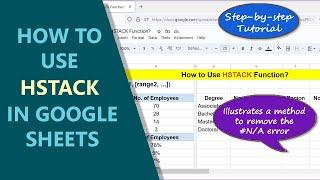 Google Sheets | HSTACK | Function | Formula | Example | Spreadsheet | Tutorial | Append Range