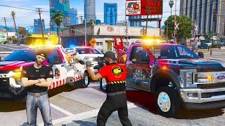 Fighting New Rival Tow Truck Company in GTA 5 RP!