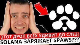 ️ PAWS 🟢 СРОЧНО! 🟢 ВОТ ЗАЧЕМ $PAWS! ЭТОТ ДРОП ВСЕХ УДИВИТ ДО СЛЕЗ! SOLANA ЗАРЯЖАЕТ $PAWS НА ИКСЫ?!