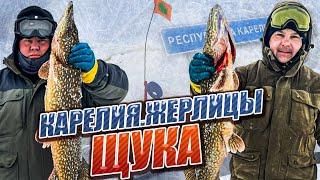 ▶️ЖОР ЩУКИ/РЫБАЛКА НА ЖЕРЛИЦЫ/ОЗЕРО В КАРЕЛИИFISHING REGION 29#карелия#рыбалка#щука#жерлицы