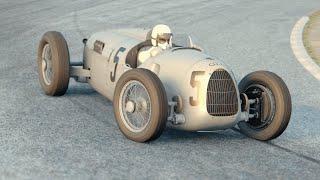 Assetto Corsa || Exploration lap || Donington 1938 || Auto Union Type C