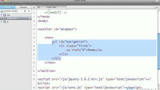 Vertical, sliding navigation with jQuery