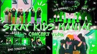 STRAY KIDS CONCERT VLOG  BMO STADIUM DAY 2 LA 4.2.23 | MANIAC WORLD TOUR ENCORE