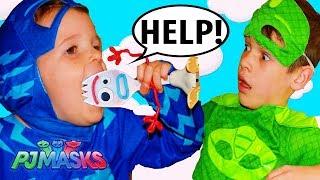 PJ Masks CATBOY EATS FORKY from Toy Story 4 movie! Gekko Saves Forky