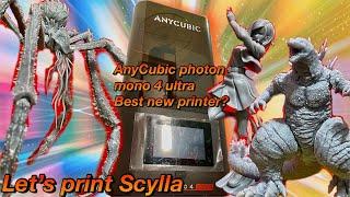 Best new beginner printer? Anycubic Photon Mono 4 Ultra Review & Making Scylla 