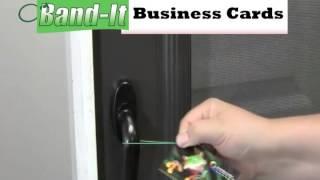 Door Hangers with Band & Stick stay on the door