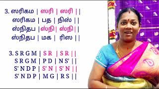 swaravarisai 123456 /  ஸ்வரவரிசை 1-6