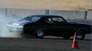Bad in Black 1970 Chevelle SS at Thunderhill Raceway
