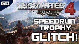 Uncharted 4 Speedrun Trophy Glitch Tutorial! | Get The Uncharted 4 Speedrun Trophy In 5 Mins!