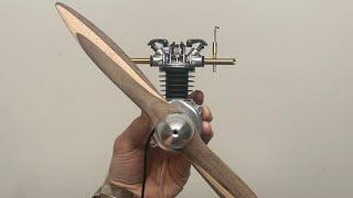 Making a propeller for homemade vintage 4-stroke Rolssi