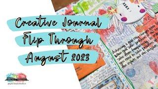 Creative Journal Flip Through - Hobonichi A5 Notebook - August 2023