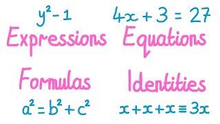 1MM - Expressions, Equations, Formulas, Identities