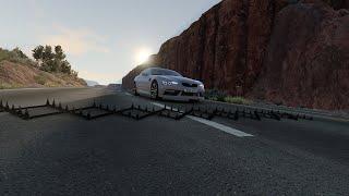 Cars VS Spike Strip in BeamNG.drive! #1