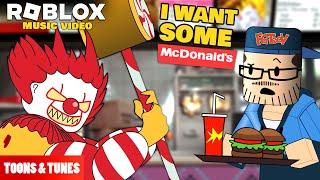 I Want Some McDonald's *RE-ANIMATED* FGTeeV Roblox Music Video based off the FGTeeV Books Style