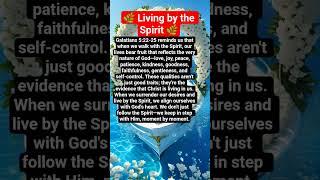 #FruitOfTheSpirit #HolySpirit #WalkInTheSpirit #ChristianLiving #DailyDevotion #Faithfulness
