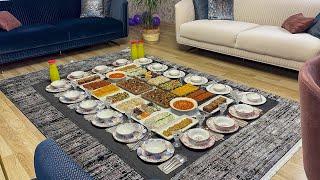 GUEST IFTAR TABLE PREPARATION / IFTAR MENU FOR 20-25 PEOPLE/ GUEST DINNER MENU