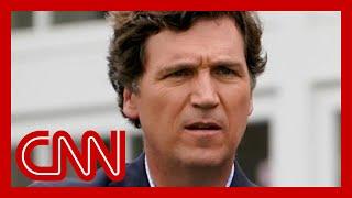 See how Russian media depicts former Fox host Tucker Carlson