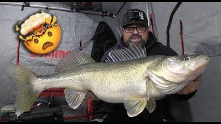 Are you Kidding ME?? | Ice Fishing Walleye LOTP Cup!