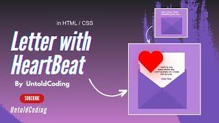 Love Letter Using Html, CSS | CSS Text Effect In Hindi| @untold_coding