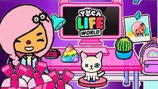 ТОКА БОКА ОБНОВЛЕНИЕ ! Неоновый дом ! Сериал про котенка  Toca Life World