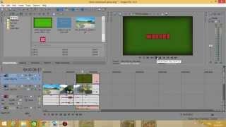 Как убрать зеленый фон в sony vegas pro