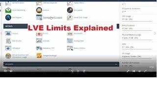 Cpanel Resource Limits & LVE Limits Explained