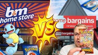 B&M vs HOME BARGAINS! Which UK Retail Park is the VERY BEST for Pokémon Cards?! Episode 1