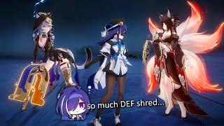 "The DEF Shred Trio is perfect with Acheron!" - Feixiao Boss